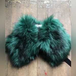 Dries Van Noten faux fur collar